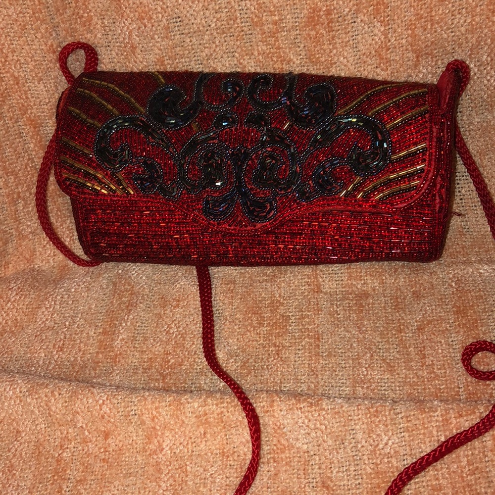HANDMADE BEADED EVENING BAG